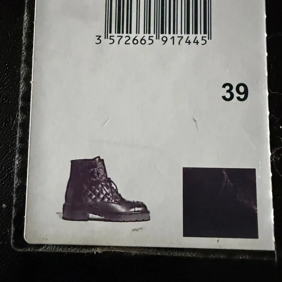 CHANEL Black Quilted Combat Boots - Picture 6 of 9